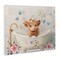 Stupell Industries Baby Cattle in Floral Tub Canvas, design by Shawna Stewart